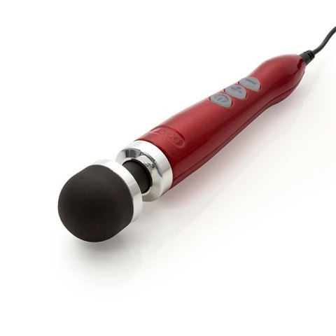 DOXY Die Cast 3 Candy Red - kompaktowy masażer z głowką silikonową DOXY Die Cast 3 Candy Red - kompaktowy masażer z głowką silikonową