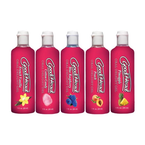 Doc Johnson GoodHead Żel smakowy 5 smakow zestaw 5x29ml Doc Johnson GoodHead Żel smakowy 5 smakow zestaw 5x29ml