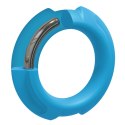 Doc Johnson Silikonowy Pierścień Stalowy 43mm Niebieski Wytrzymały