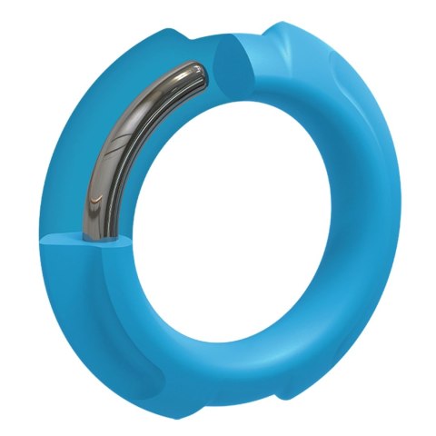 Doc Johnson Silikonowy Pierścień Stalowy 43mm Niebieski Wytrzymały Doc Johnson Silikonowy Pierścień Stalowy 43mm Niebieski Wytrzymały