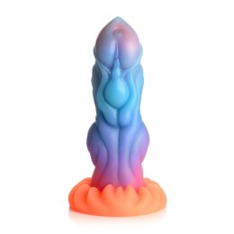 XR Brands Alien silikonowy model świecący w ciemności 21 cm kolorowy