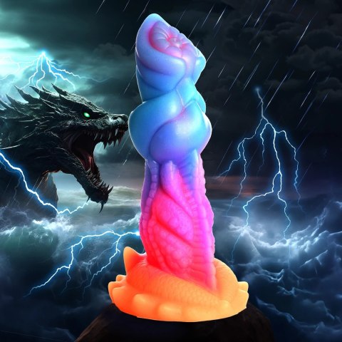 XR Brands Aqua Cock silikonowa figurka świecąca w ciemności 20 cm XR Brands Aqua Cock silikonowa figurka świecąca w ciemności 20 cm