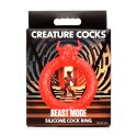 XR Brands Beast Mode silikonowy pierścień intymny czerwony