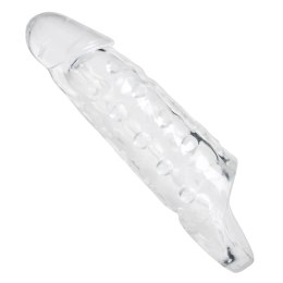 XR Brands Crystal Clear Sleeve z paskiem, przezroczysty, powiększający