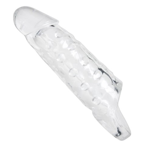 XR Brands Crystal Clear Sleeve z paskiem, przezroczysty, powiększający XR Brands Crystal Clear Sleeve z paskiem, przezroczysty, powiększający