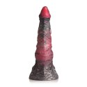 XR Brands Hades Large - silikonowy model anatomiczny czarno-czerwony