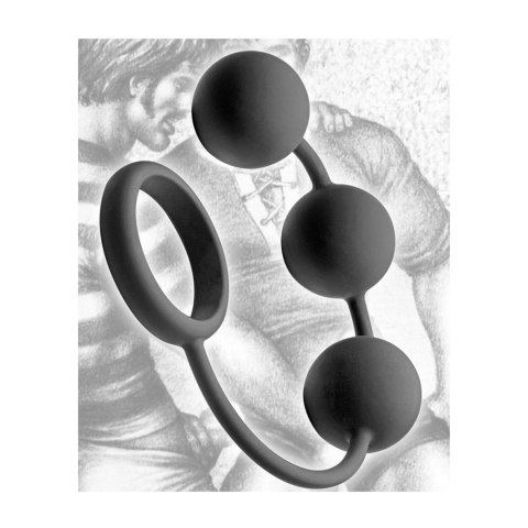 XR Brands Heavy Beads zestaw kul silikonowych z pierścieniem XR Brands Heavy Beads zestaw kul silikonowych z pierścieniem
