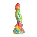 XR Brands Majestic Merman silikonowy model z przyssawką 26 cm tęczowy