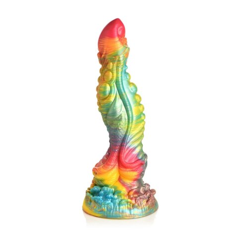 XR Brands Majestic Merman silikonowy model z przyssawką 26 cm tęczowy
