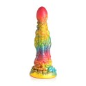 XR Brands Majestic Merman silikonowy model z przyssawką 26 cm tęczowy