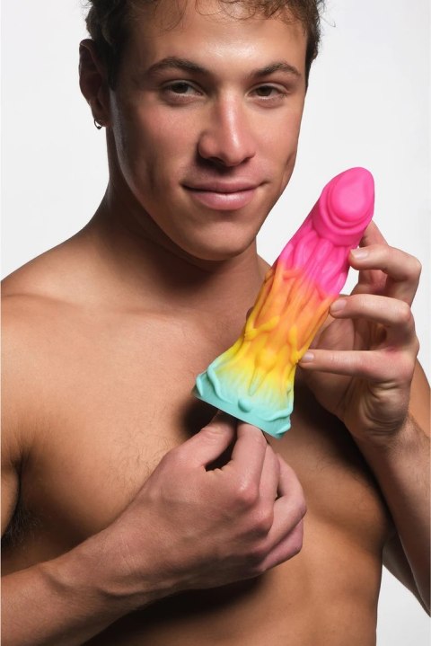 XR Brands Shape Shifter silikonowy model anatomiczny z przyssawką tęczowy XR Brands Shape Shifter silikonowy model anatomiczny z przyssawką tęczowy