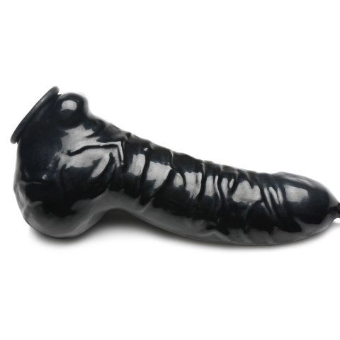 XR Brands - osłona anatomiczna z lateksu z przewodem, czarna XR Brands - osłona anatomiczna z lateksu z przewodem, czarna