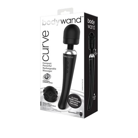Bodywand Curve Black - Bezprzewodowy masażer z 8 trybami pracy Bodywand Curve Black - Bezprzewodowy masażer z 8 trybami pracy