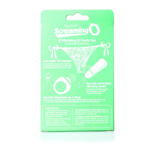 Screaming O Panty Vibe White - Zdalny system wibracyjny z pilotem