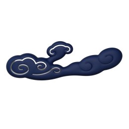 Sky by Ave Alto L Rabbit Vibrator Blue - zaawansowany model, 7 trybow, niebieski