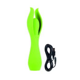 Jopen Lust L5 Green - wielofunkcyjny masażer silikonowy, USB