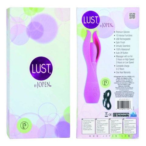 Jopen Lust L5 Pink - wielofunkcyjny masażer silikonowy, wodoodporny Jopen Lust L5 Pink - wielofunkcyjny masażer silikonowy, wodoodporny