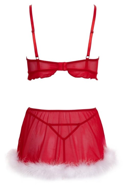 Cottelli Lingerie X-Mas komplet świąteczny 3-częściowy L/XL czerwony