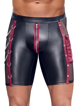 NEK Spodnie Męskie S Matowy Look, Czerwone Akcenty, Łańcuchy, Kieszeń