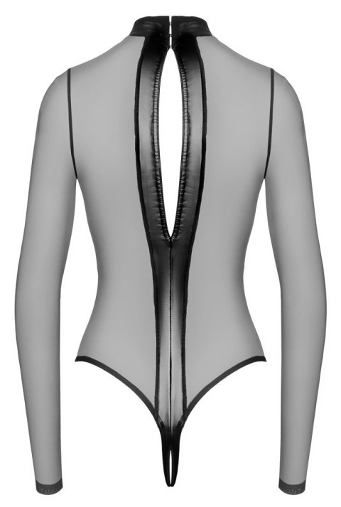 Noir Handmade Body Cross M czarne, transparentne z długim rękawem