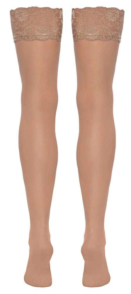 Cottelli LEGWARE Pończochy nude M z szeroką koronką 20 den