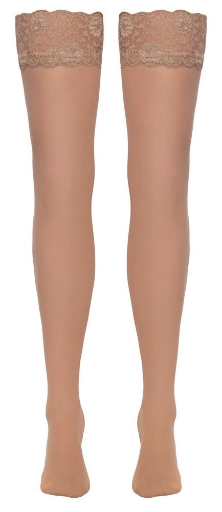 Cottelli Legware Pończochy Nude z Koronką 20 DEN S Oeko-Tex
