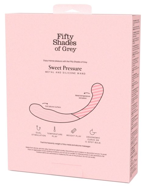 Fifty Shades of Grey Sweet Pressure - podwojna końcowka, silikon i metal
