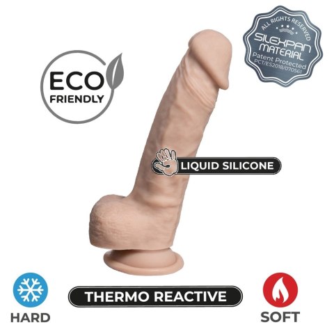 SilexD Model 1 Real Skin 18 cm, elastyczny, jasny silikonowy model