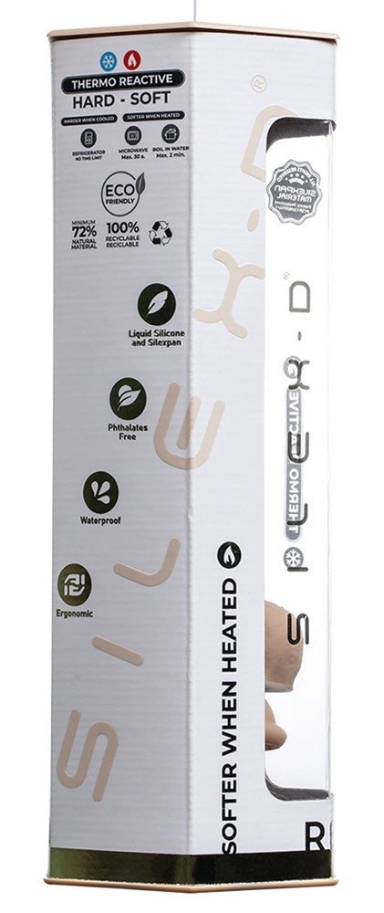 SilexD Model 1 Real Skin 18 cm, elastyczny, jasny silikonowy model