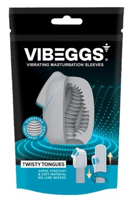Vibeggs Twisty Tongues - elastyczny rękaw wibrujący unisex 7-18 cm