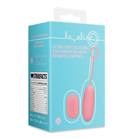 Loveline Ultra Soft Jajeczko z Pilotem Pink Arabesque - Zestaw Wibrujący Loveline Ultra Soft Jajeczko z Pilotem Pink Arabesque - Zestaw Wibrujący