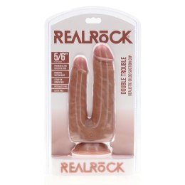 RealRock Double Model 15,2 cm - elastyczna konstrukcja, mocna przyssawka