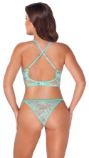 Cottelli Collection FANTASY komplet koronkowy miętowy S/M