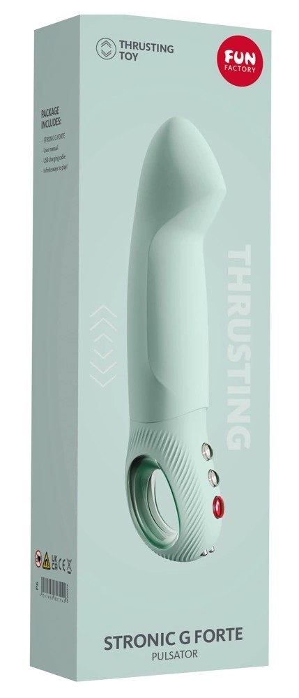 Fun Factory Stronic G Forte Sage Green intensywny pulsator wodoodporny