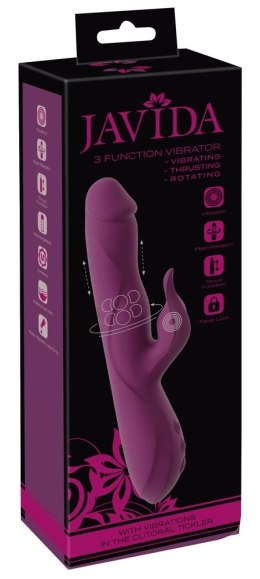 Javida 3F Vibrator Thrusting - wibrator wielofunkcyjny, silikonowy, wodoodporny