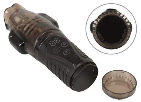 Stroker Sucking - Model z funkcją ssania i podwojną wibracją, czarny