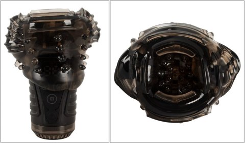 Stroker Sucking - Model z funkcją ssania i podwojną wibracją, czarny