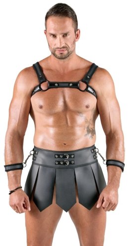 Svenjoyment Bondage Zestaw Gladiatora 2XL - Spodniczka i Uprząż Czarna