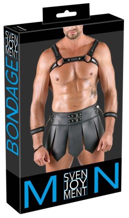 Svenjoyment Bondage Zestaw Gladiatora XL - Uprząż i Spodniczka Męska