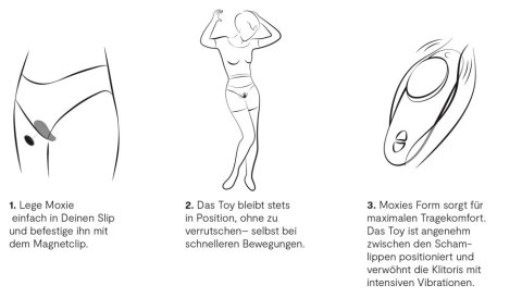 We-Vibe Moxie+ Satin Black - model zdalny, silikonowy, kompaktowy