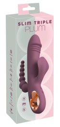 You2Toys Slim Triple Plum - wielofunkcyjny model 3w1, fioletowy, 21,4 cm