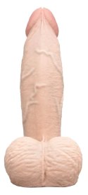 B-Vibe Slipskin 6" Girthy Crea - model elastyczny, silikonowy, 15,4 cm