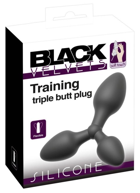 Black Velvets Training 3w1 - silikonowy system progresywny S/M/L