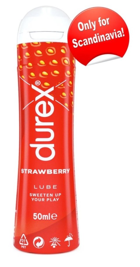 Durex Strawberry Lubrykant na bazie wody 50 ml - zapach truskawkowy