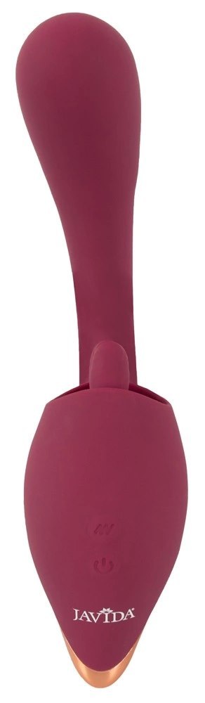 Javida 2-Function Vibrator & Licking System silikonowy 20,6 cm fioletowy