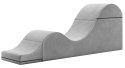 Liberator Aria Flip Chaise Grey - szezlong tapicerowany, regulowany, szary