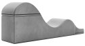 Liberator Aria Flip Chaise Grey - szezlong tapicerowany, regulowany, szary