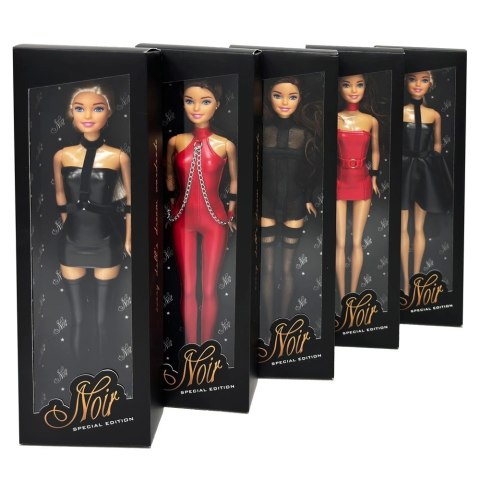 Noir Handmade Zestaw 12 Mini Sukienek i Kombinezonow + Mini Modelka S Czarny