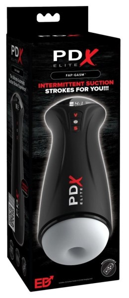 PDX Elite Fap-Gasm Frosted - automatyczna maszyna intymna, 24,5 cm