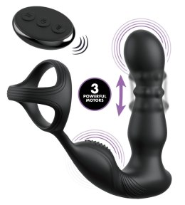 Pipedream Anal Fantasy Elite Slide & Glide Black, system masażu, 19 cm